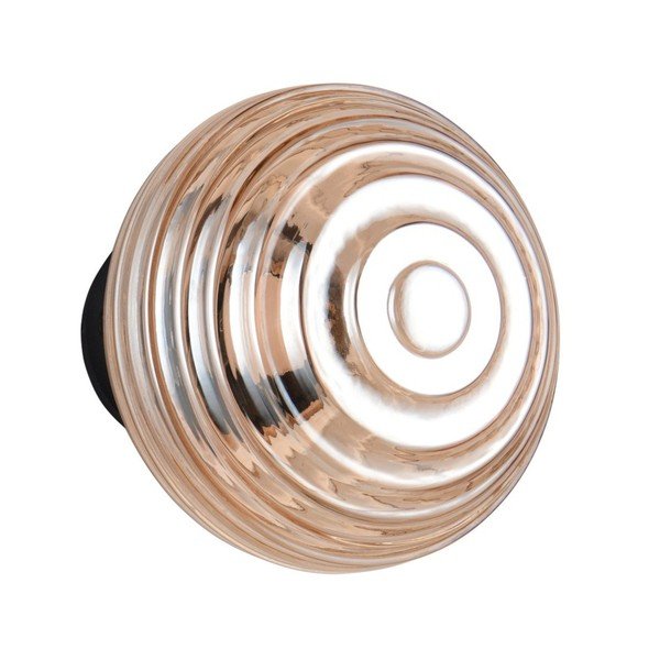 Jantarové skleněné LED nástěnné svítidlo na USB ø 15,5 cm Earl – Reality