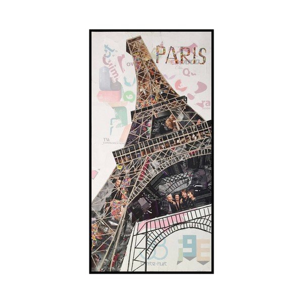 Ručně malovaný obraz Vivorum Eiffel, 52 x 102 cm