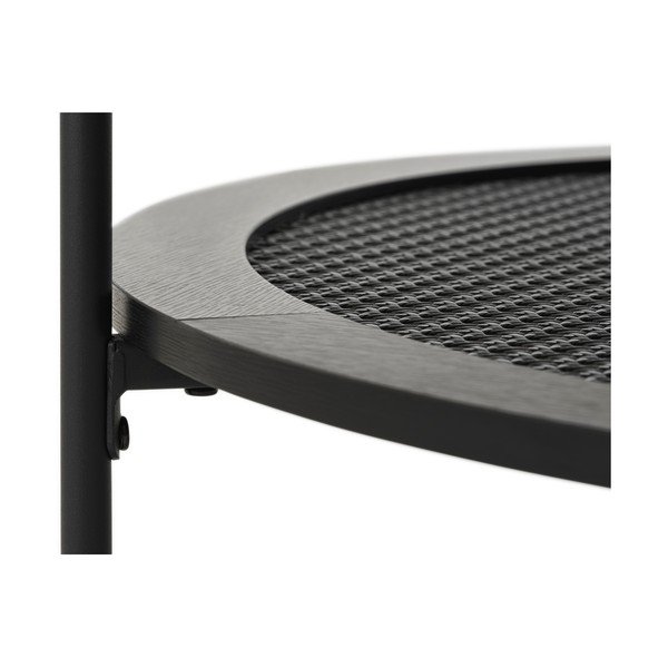 Černý kulatý konferenční stolek ø 80 cm Pensacola – Unique Furniture-image-3