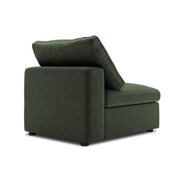 Tmavě zelená prostřední část modulární manšestrové pohovky Windsor & Co Sofas Galaxy-image-3