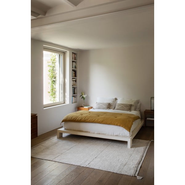 Krémový pratelný ručně tkaný bavlněný koberec 170x240 cm Bloom Natural – Lorena Canals-image-3