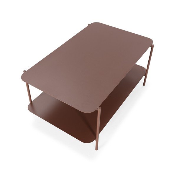 Kovový konferenční stolek v terakotové barvě 58x90 cm Beatrix – MOME-image-2