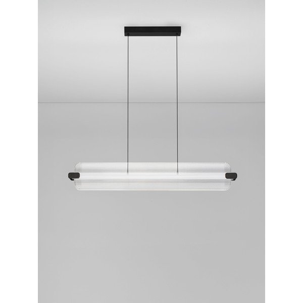 Matně černé skleněné LED stmívatelné závěsné svítidlo Emery – Nova Luce-image-3