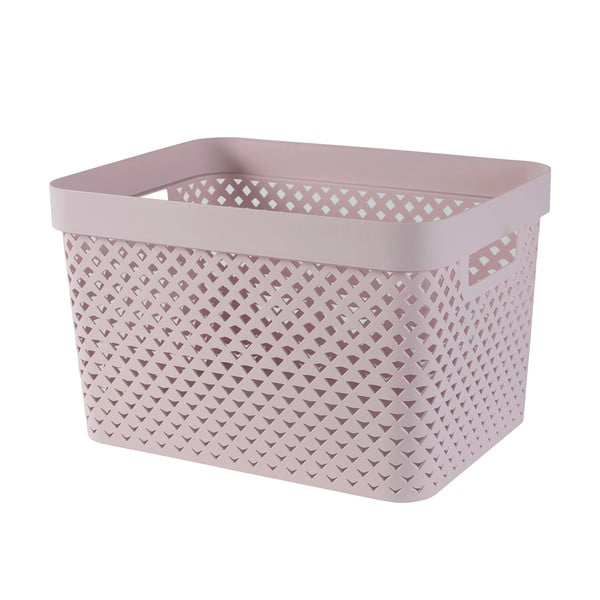 Světle růžový plastový úložný box 35,5x26x22 cm Pure – Curver