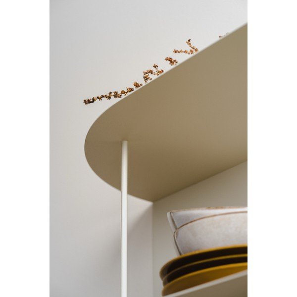 Černá patrová kovová police 80 cm Lina – noo.ma-image-2