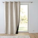 Béžový sametový termo závěs 140x260 cm Polarchic – douceur d'intérieur