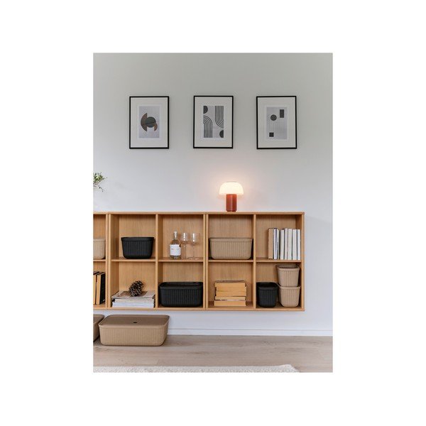 Světle hnědé úložné boxy v sadě 2 ks s víkem 48x32x20,5 cm Pulp – Zone-image-3