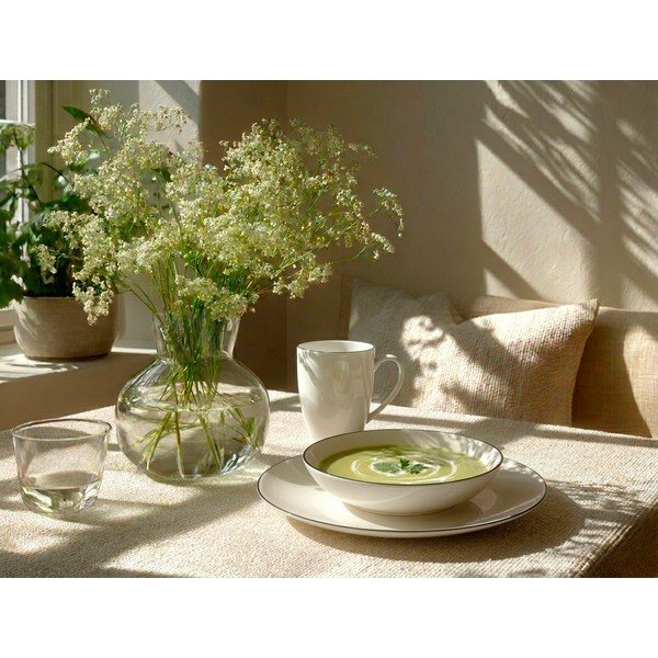 Bílý porcelánový hrnek 390 ml Decora – Orion-image-1