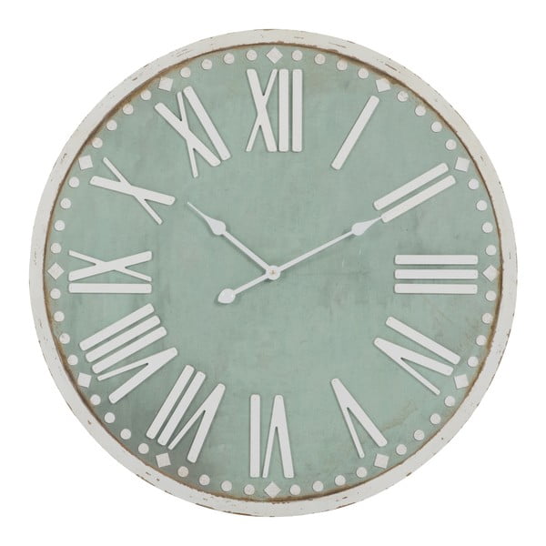 Nástěnné hodiny Rom Num Green, 80x80 cm