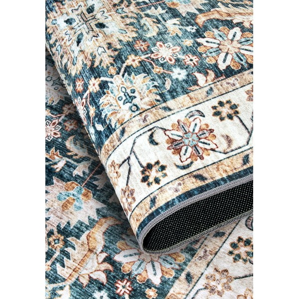 Modrý koberec 80x150 cm Saveh Blue Cream – Elle Decoration-image-3