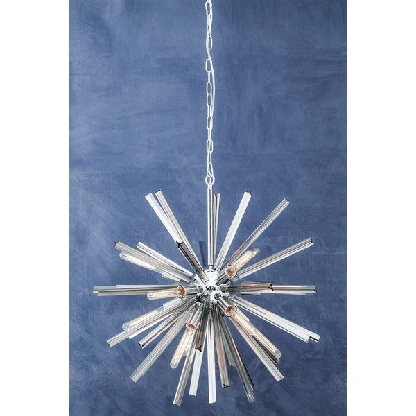 Kovové závěsné svítidlo se skleněným stínidlem ø 75 cm Karlo – Premier Housewares-image-2