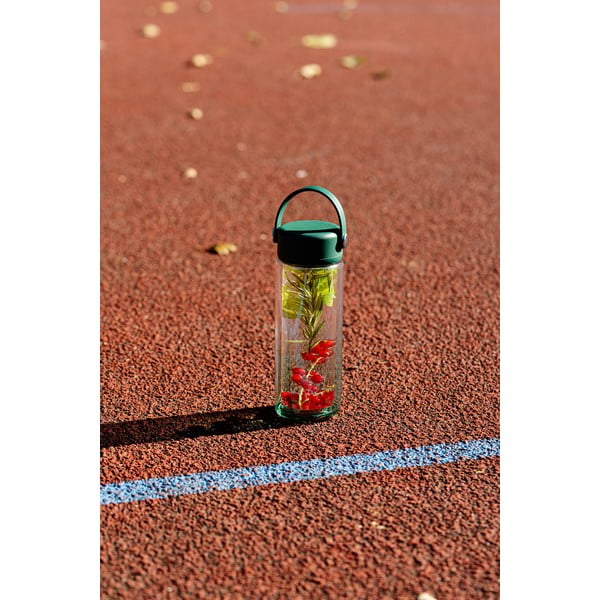 Růžová skleněná lahev 350 ml Fuori – Vialli Design-image-1