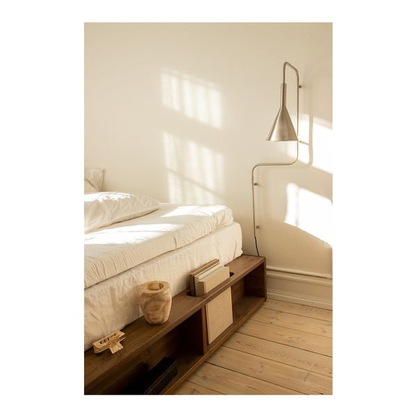 Hnědá dvoulůžková postel z borovicového dřeva s roštem 140x200 cm Ziggy – Karup Design-image-4