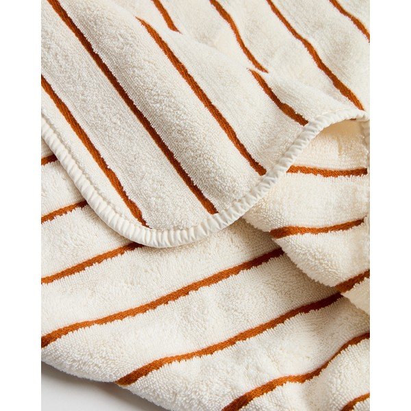Oranžový/béžový froté bavlněný ručník 50x90 cm Dorane – Kave Home-image-4