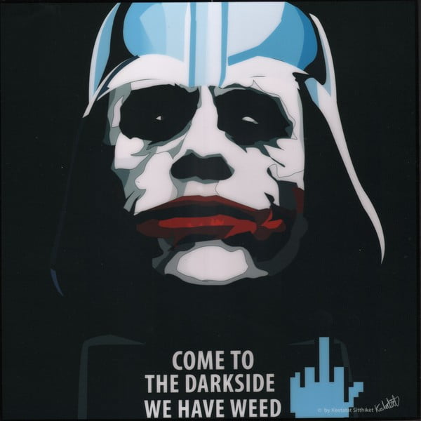 Obraz Darth vader - come to the dark side we have weed