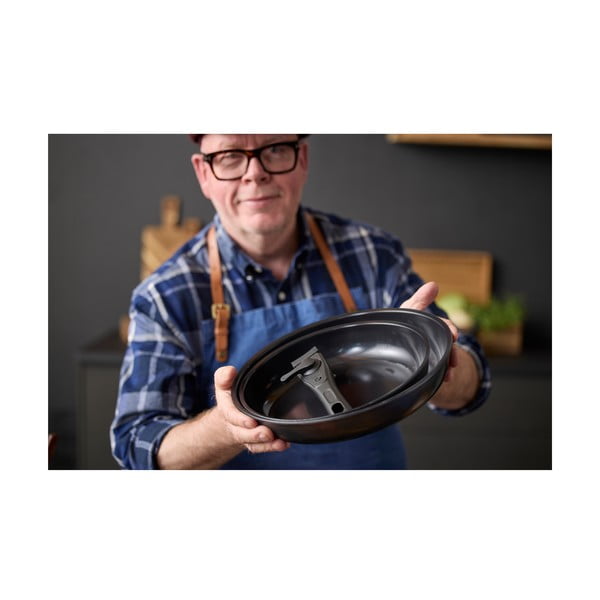 Hliníková sada pánví s nepřilnavým povrchem s odnímatelnou rukojetí 2 ks ø 28 cm – Holm-image-1