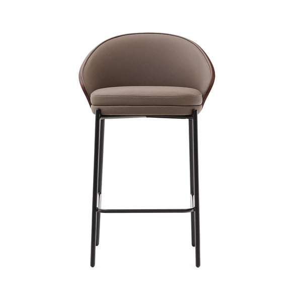 Hnědá barová židle (výška sedáku 65 cm) Eamy – Kave Home-image-4
