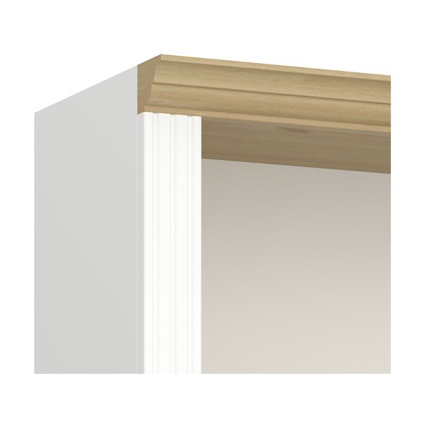 Bílá knihovna v dekoru borovice 82x189 cm Nola - Tvilum-image-1