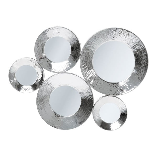 Nástěnné zrcadlo ve stříbrné barvě Kare Design Circoli