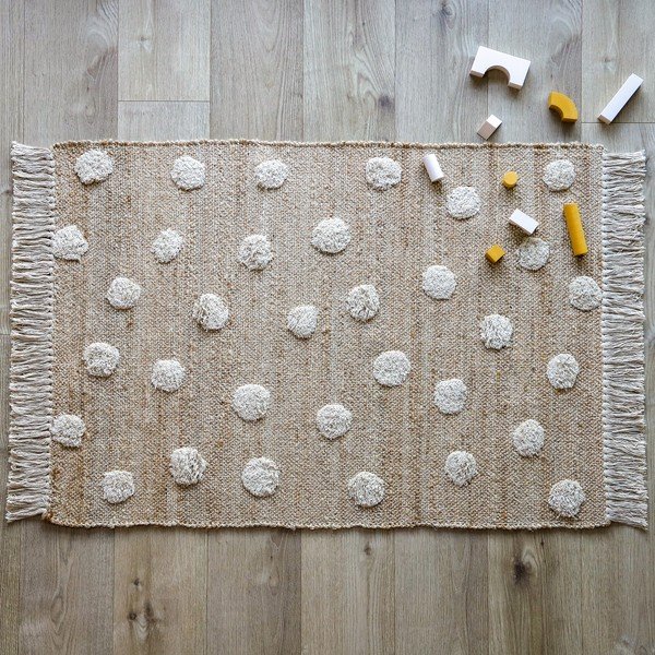 Ručně vyrobený koberec ze směsi juty a bavlny Nattiot Nop, 100 x 150 cm-image-3