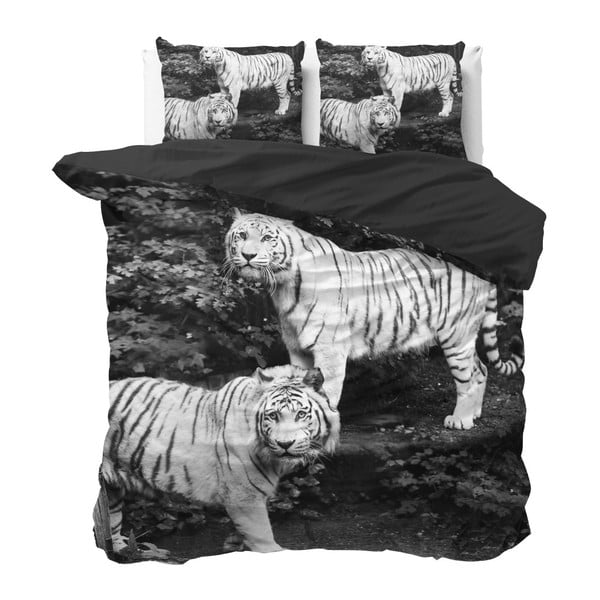 Povlečení z mikroperkálu na dvoulůžko Sleeptime Tigers, 200 x 220 cm