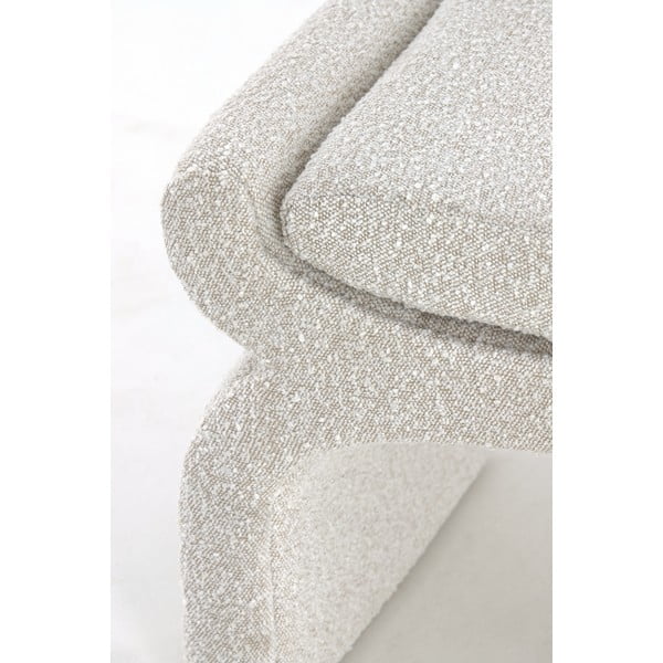 Krémová lavice z textilie bouclé Nafya – Light & Living-image-4