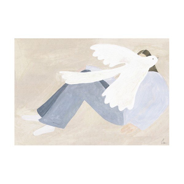 Plakát 70x50 cm Bright Bird – Clara Schicketanz – The Poster Club