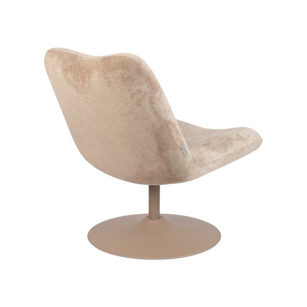 Béžové sametové křeslo Bubba – Zuiver-image-4