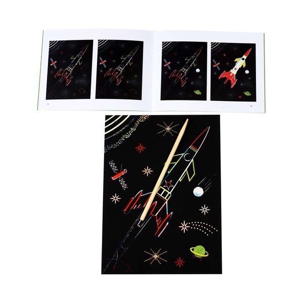 Vyškrabávací obrázky Space Age – Rex London-image-2