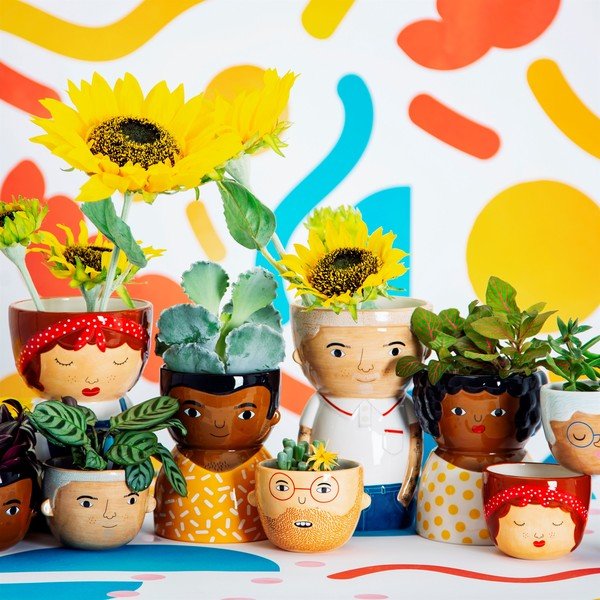 Béžový květináč Sass & Belle My Kind of People Ross-image-1