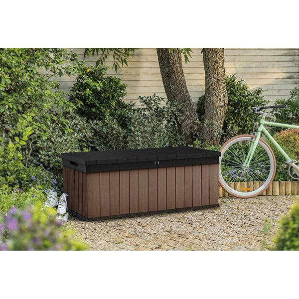 Hnědý zahradní úložný box Darwin – Keter-image-1