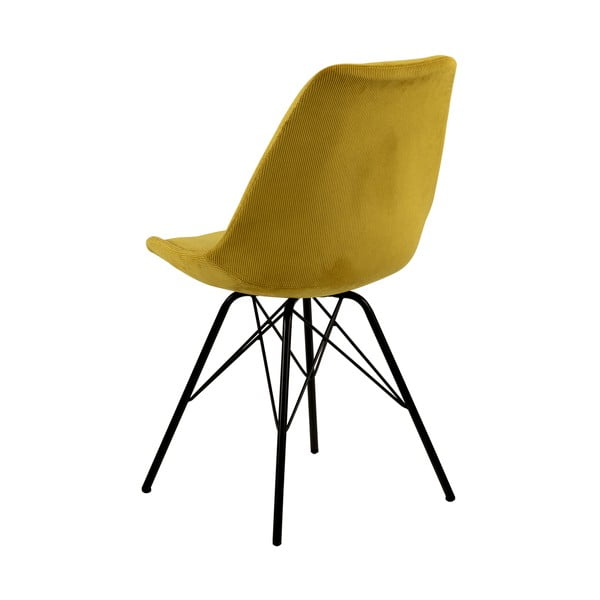 Žlutá jídelní židle Eris - Actona-image-4