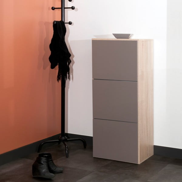 Šedohnědý botník s hnědým korpusem Symbiosis Bamboo-image-1