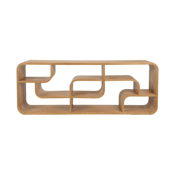 Knihovna z dubového dřeva v přírodní barvě 60x160x35 cm Seven – Zuiver