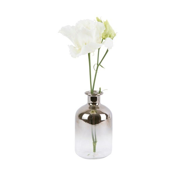 Skleněná malá váza PT LIVING Silver Tube, výška 10 cm-image-1
