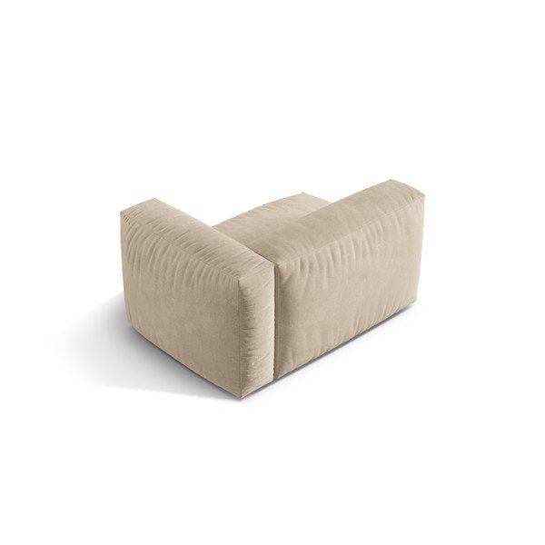 Béžový sametový modul pohovky (pravý roh) Martina – Micadoni -image-2