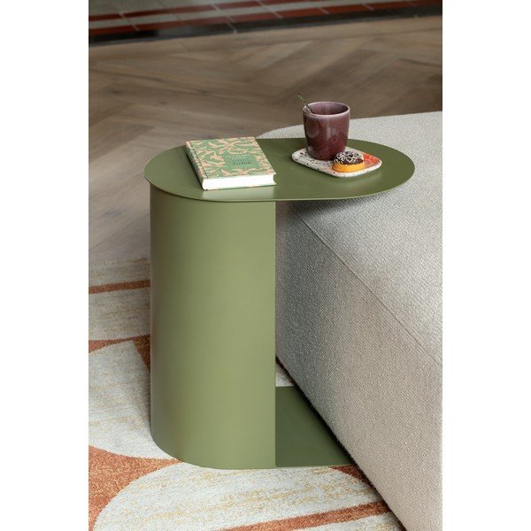 Kovový odkládací stolek Riqueza Oval – Leitmotiv-image-1