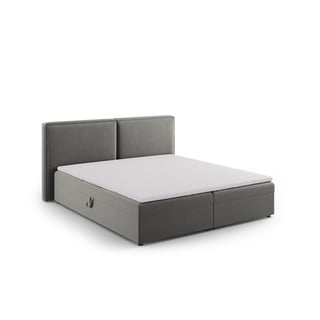 Šedá boxspring postel s úložným prostorem 160x200 cm Arendal – Cosmopolitan Design
