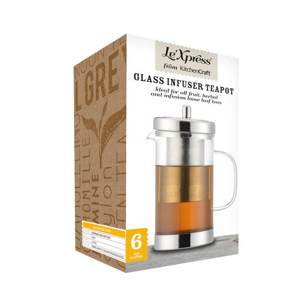 Čajová konvička s nerezovým sítkem Kitchen Craft, 1000 ml-image-2