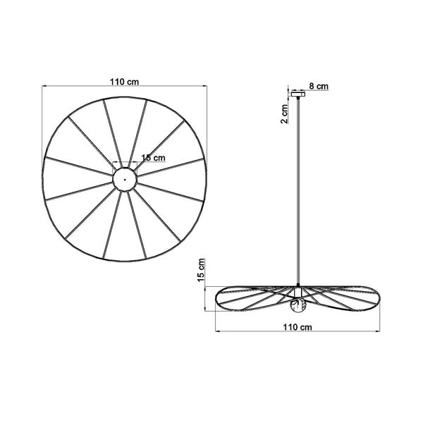 Černé závěsné svítidlo ø 110 cm Elliot – Sollux-image-4