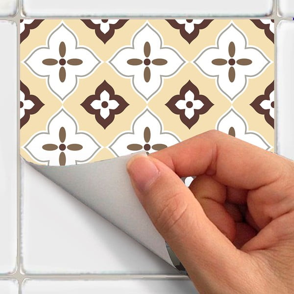 Sada 24 nástěnných samolepek Ambiance Kenjito, 15 x 15 cm-image-2