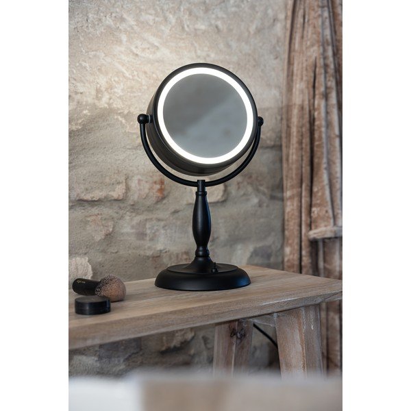 Matně černá stolní lampa se skleněným stínidlem (výška 36 cm) Face – Markslöjd-image-3