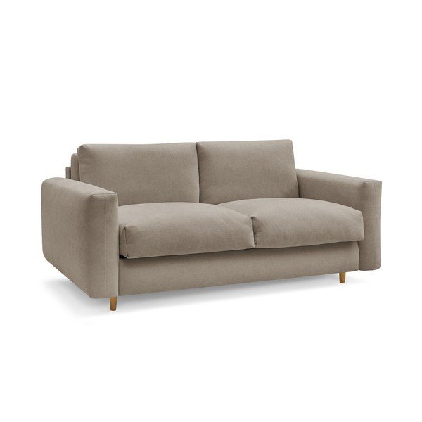 Taupe pohovka na každodenní spaní/rozkládací 220 cm Cocoone – Bobochic Paris-image-2