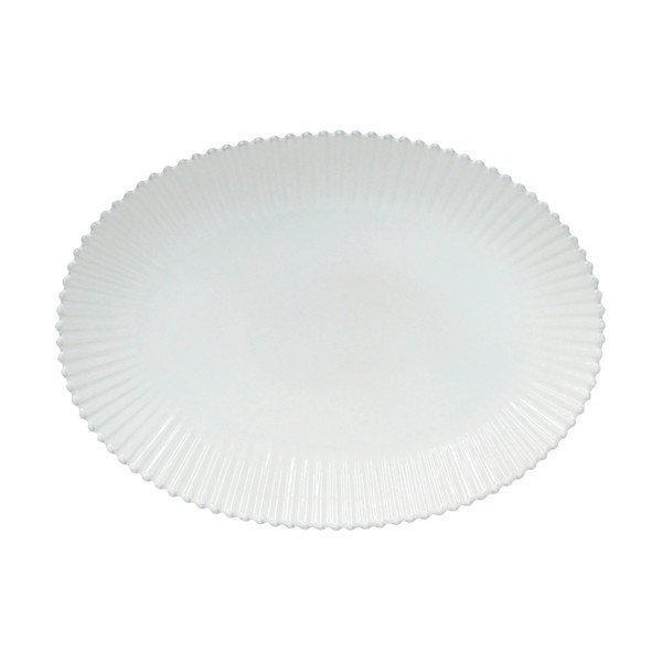 Bílý servírovací talíř z kameniny 37x51 cm Pearl – Costa Nova