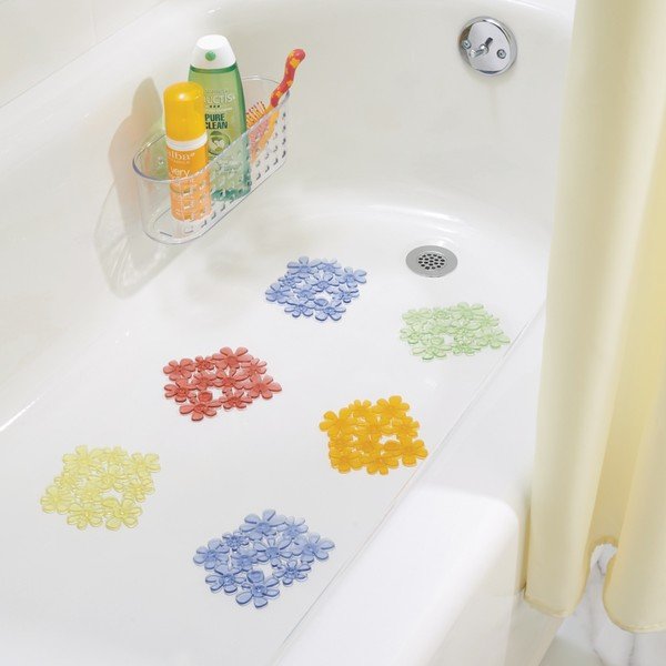 Sada 6 přísavných protiskluzových podložek do vany InterDesign-image-2