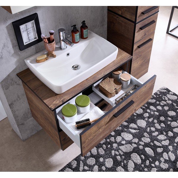 Hnědá pracovní deska v dekoru dubu 73x45 cm Set 374 - Pelipal-image-4