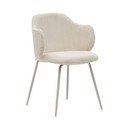 Béžová čalouněná jídelní křesla v sadě 2 ks Yunia – Kave Home