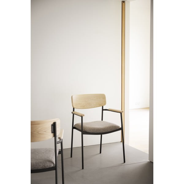 Jídelní židle v béžovo-přírodní barvě v sadě 2 ks Maymont – Rowico-image-1