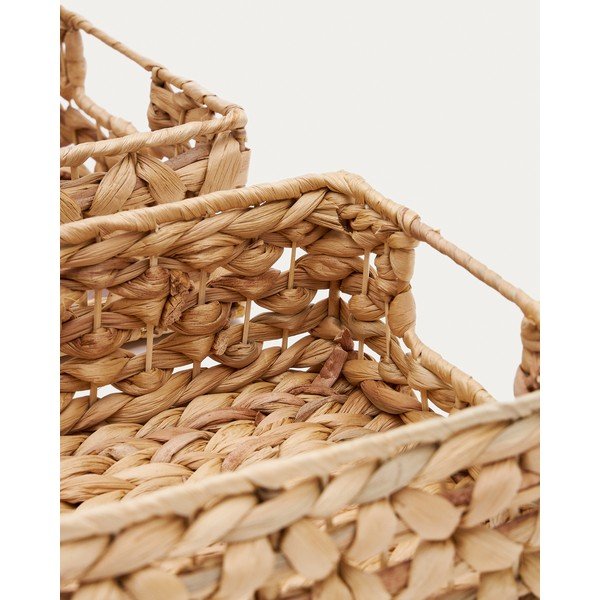 Košíky v sadě 2 ks z vodního hyacintu 36x27x9 cm Tressa – Kave Home-image-3