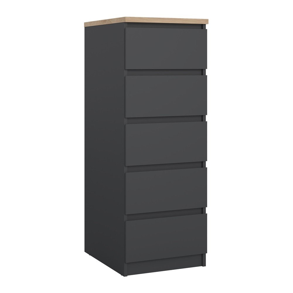 Tmavě šedá komoda 40x111x50 cm Naia – Tvilum